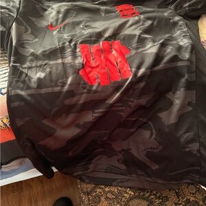 Nike Black and Red Dri-FIT Shirt